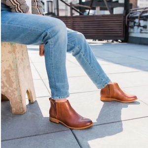 🍄 Kork-Ease Velma Brown Leather Bootie